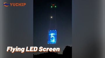 Flying LED Screen for Drone Shows | Transparent Mesh P15 P20 P30 | YUCHIP