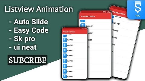 Add Annimation In Listview In Sketchware || How To Add Animation In Listview In Sketchware ||