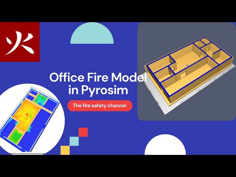 Office fire model in Pyrosim - Pyrosim | FDS - 07