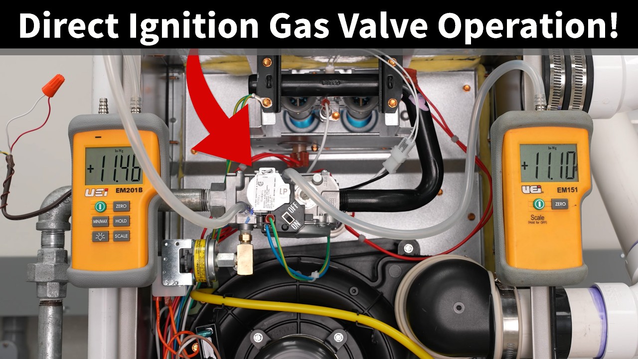 Gas Furnace Direct Ignition GAS VALVE OPERATION! Pressures, Voltage