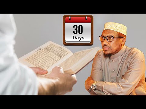 Marabtaa Inaad Quraanka Kariimka 30&rsquo;maalmood Ku Qaybto/Xiftido || Sheikh Mustafe X.Ismail