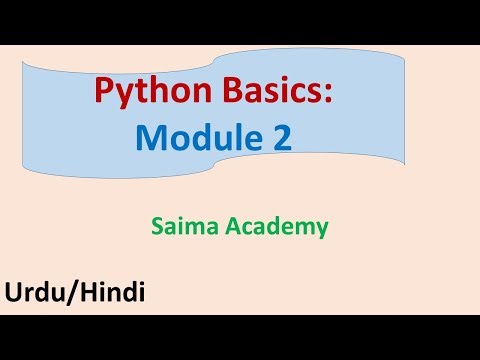 Python: Module 2: Lesson 1: Function with arguments: Urdu /Hindi Saima Academy