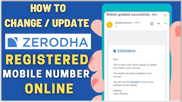 How To Change Zerodha Account Registered Mobile Number Online | Update your Mobile Number
