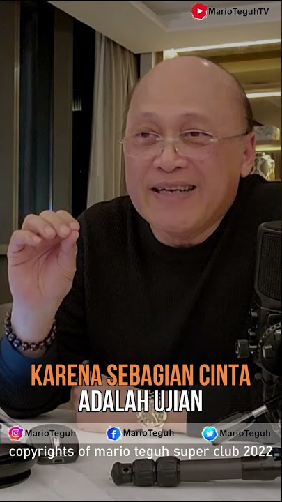 Tidak Semua Cinta Harus Dilanjutkan ! #marioteguh #shorts #motivasi #cinta