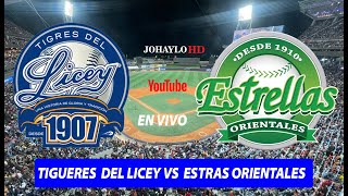 Estrellas Orientales Vs Tigres del Licey  en vivo  28/10/2023