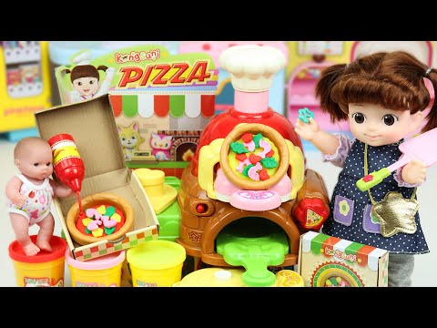 Baby doll Kitchen cooking toys 콩순이 주방놀이 피자 가게 요리놀이