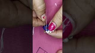 Hand Embroidery Stitch with Mirror | Step by step by tutorial | Embroidery Stitches