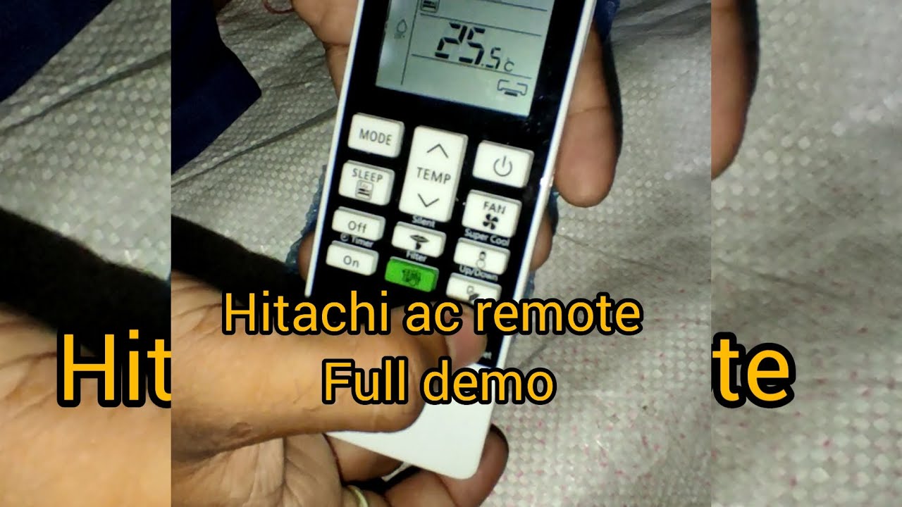Hitachi inverter AC remote full specifications। remote not working