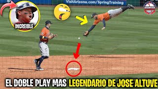El LEGENDARIO DOBLE PLAY de JOSE ALTUVE que SORPRENDIÓ al MUNDO | MLB