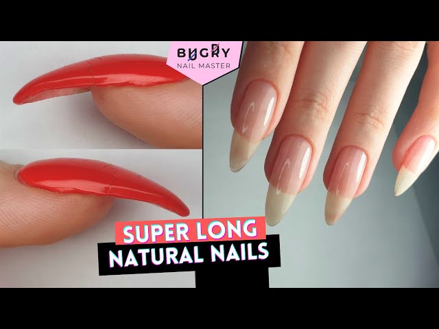 Crazy Long NATURAL Nails 😱 Correcting Nails From Another Nail