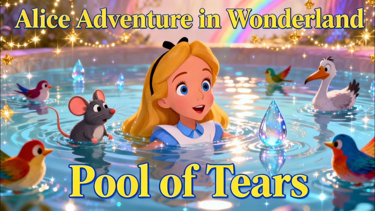 Chapter 2 :The Pool of Tears🐀 🌊 | Alice Adventure in Wonderland✨✨ |  Audiobook for Kids | 