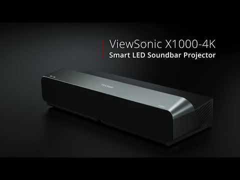 Find Your Oasis - ViewSonic X1000-4K | Ultra Short Throw Smart LED Soundbar Projector