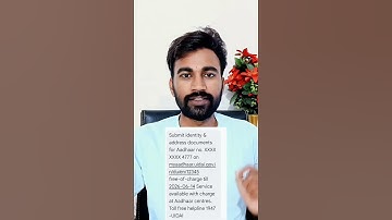Aadhar Submit identity & address documents for aadhar on myaadhar uidai gov in free meaning in hindi