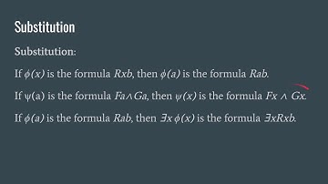 Phil 270 Week 15: Natural Deduction in Predicate Logic 1: Substitution