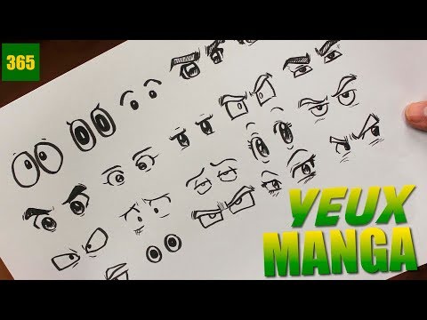 COMMENT DESSINER YEUX MANGA ÉTAPE PAR ÉTAPE – Dessins anime facile