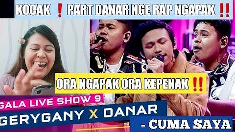 COLAB UNIK ‼️| VOCAL COACH REACT | DANAR X GERRYGANY - CUMA SAYA (M.A.C) | GALA SHOW 9| X FACTOR ID