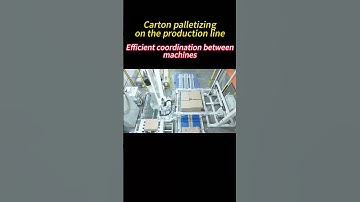 Efficient coordination between carton palletizing machines on the production line