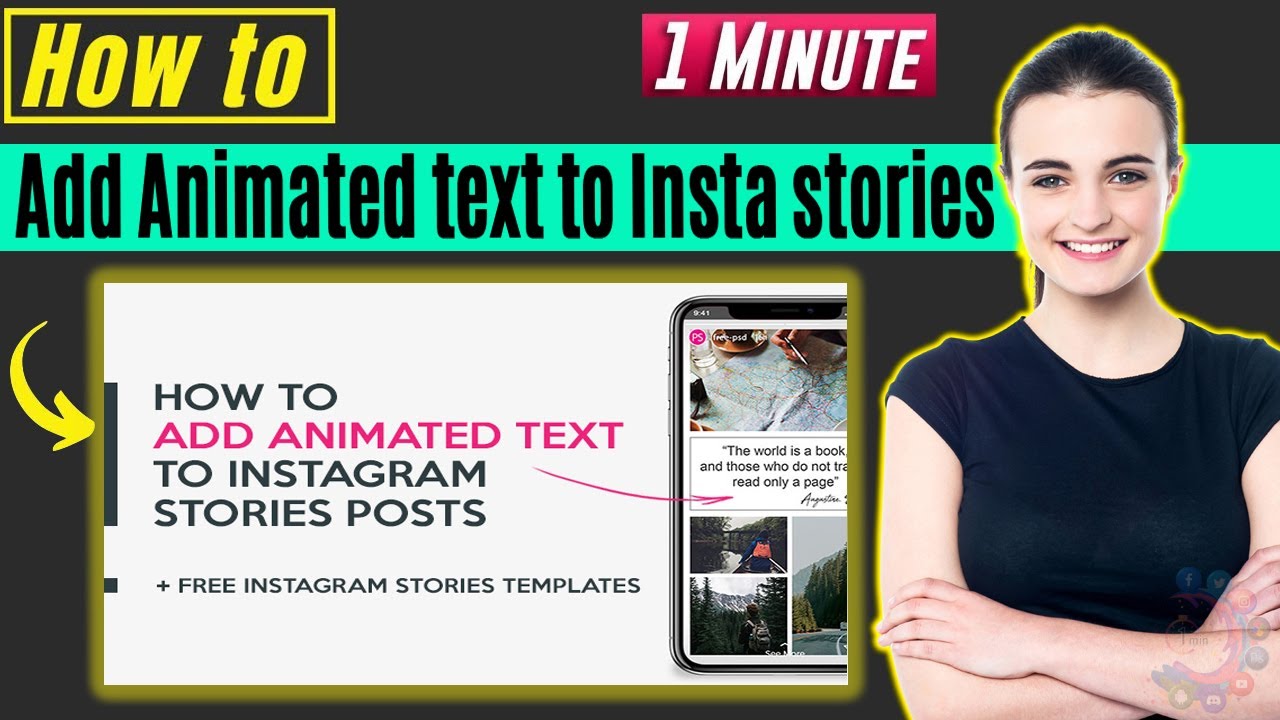 How to add animated text to instagram stories 2023 - YouTube