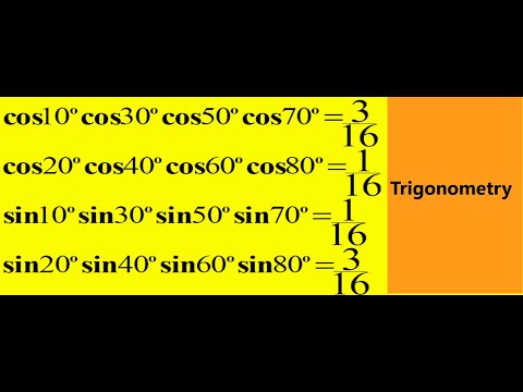 cos 10 cos 30 cos 50 cos 70=3/16 | Trigonometry | class 11