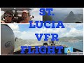 103 vfr flight into st lucia  tlpc with a tour of the pitons vans rv7a 2362021 cgkdm