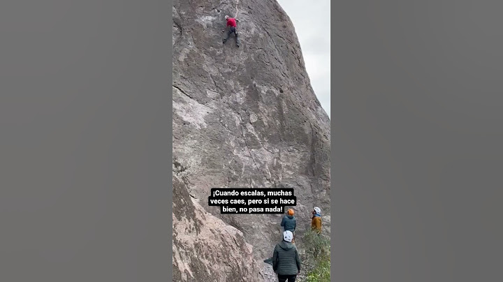 ¡Caída durante la escalada!