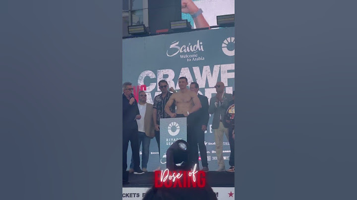 Weighin & final face off between Terence Crawford & Israil Madrimov #CrawfordMadrimov #boxing #boxeo
