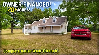 Old Farmhouse Walkthrough! Owner Financed 20+ Acres for sale in Missouri House & Ponds!  PH10