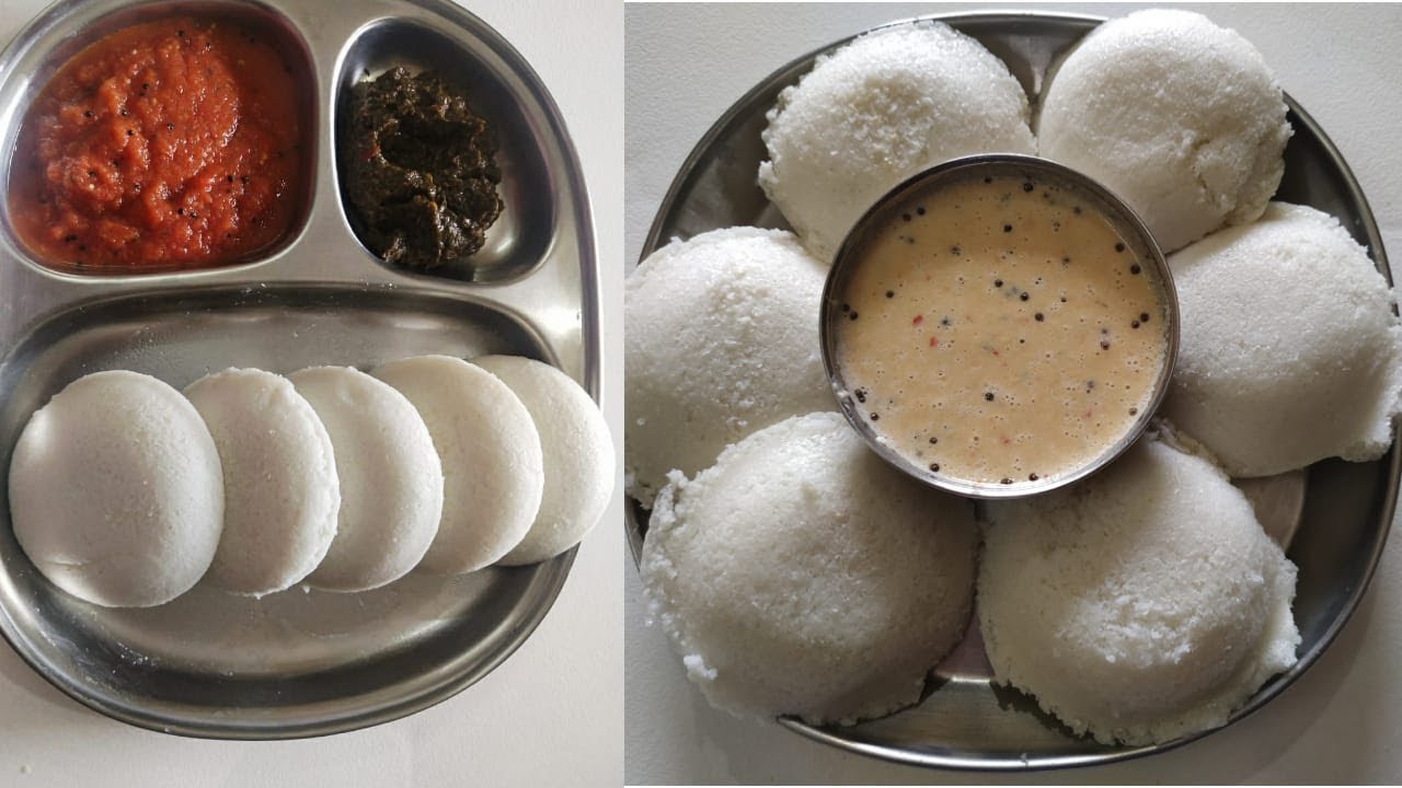 Idli Recipe / How to make soft, Fluffy and Spongy Idli Batter Recipe ...