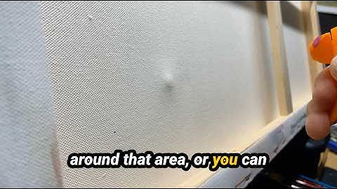 Quick Fix for a Dented Canvas