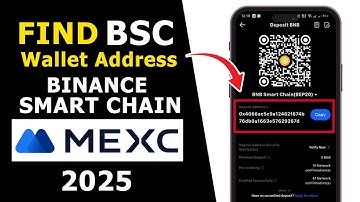 How to Find BSC Binance Smart Chain Wallet Address on Mexc