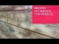 Como hacer una pared imitacion a madera