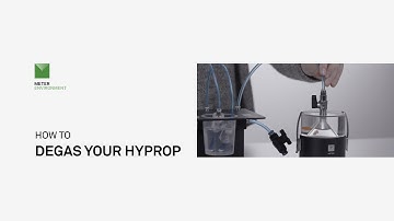 How to degas your HYPROP to get the best measurements. Video 2 of 4