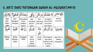 Arti Dari Surah Alhujurat Ayat 13