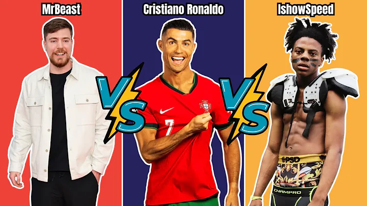Famous Comparison: MrBeast vs Cristiano Ronaldo vs IShowSpeed