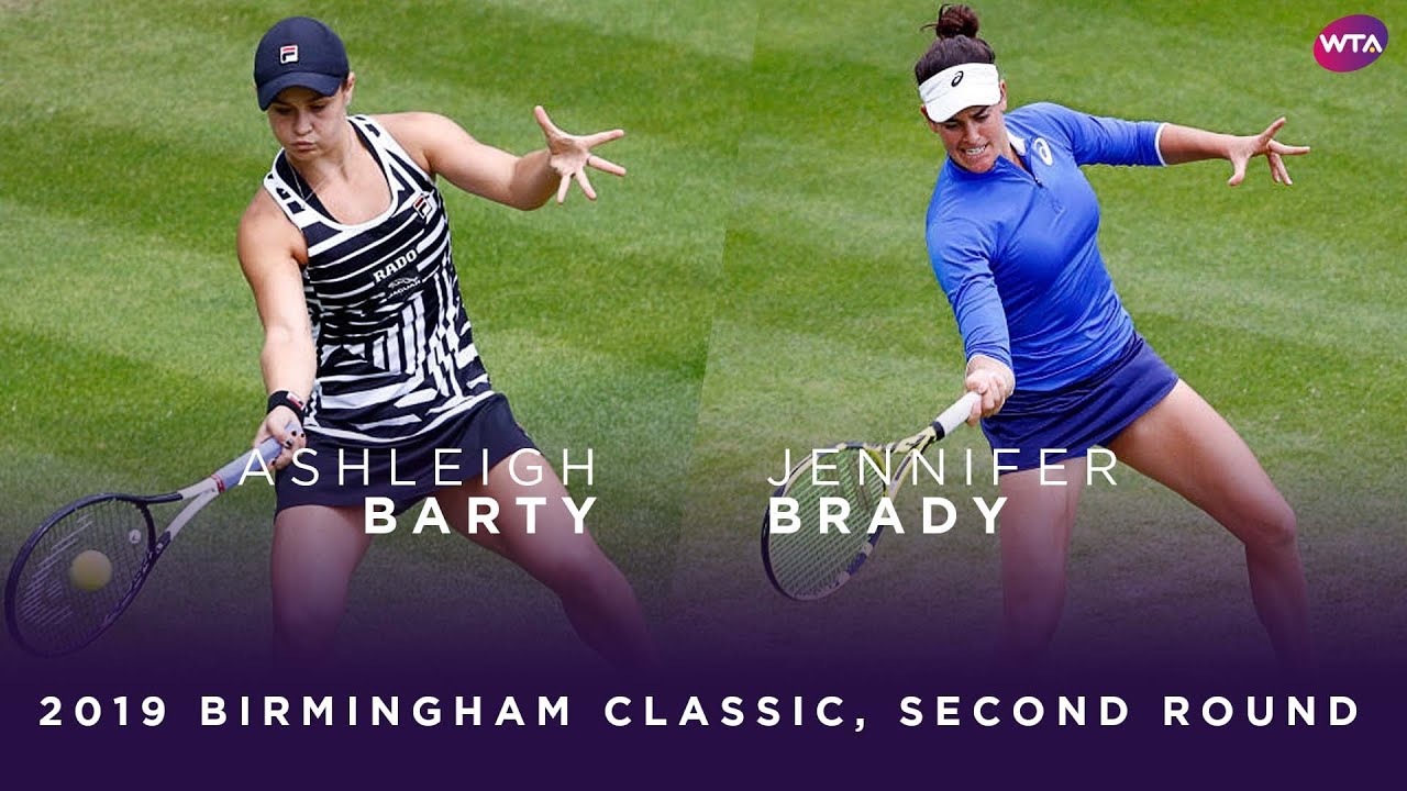 wimbledon femme Ashleigh Barty vs. Jennifer Brady | 2019 Birmingham Classic Second Round | WTA Highlights