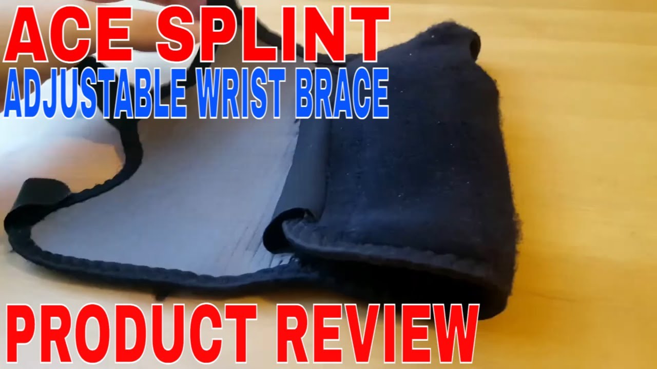 How To Use Ace Splint Adjustable Wrist Brace Review 🔴 - YouTube