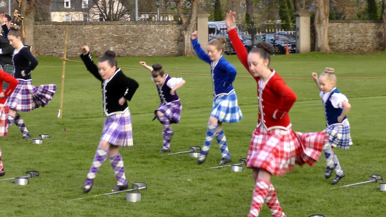 4K Film of Highland dancing (sword dance) at Inverness Crocus Group