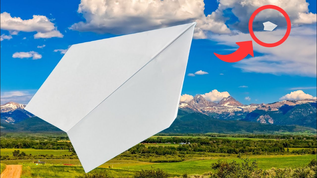 Comment faire un Avion en Papier qui vole de loin en loin - YouTube