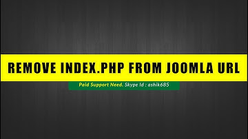 Remove index.php from joomla website url