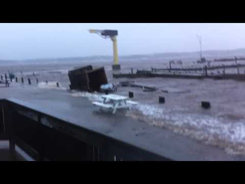 Shediac Marina in the midst of the tempest