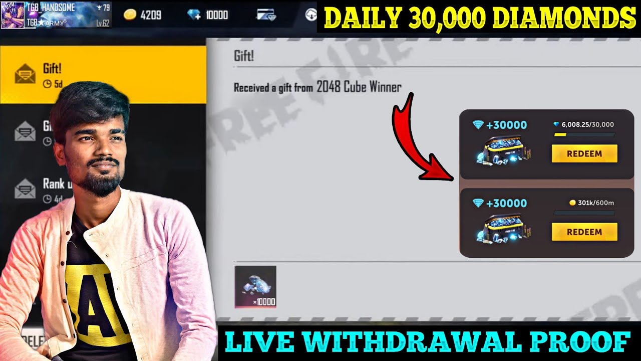 How to get free diamonds in free fire in tamil  2048 Cube winner app real or fake  VOK Gaming
