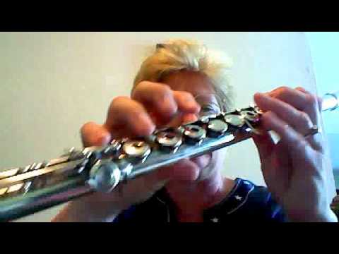 Flute High A-sharp and B fingerings - YouTube