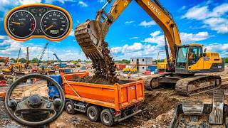 City Excavator Simulator 3D - Loading Dirt Into Dump Truck - Android Gameplay screenshot 5