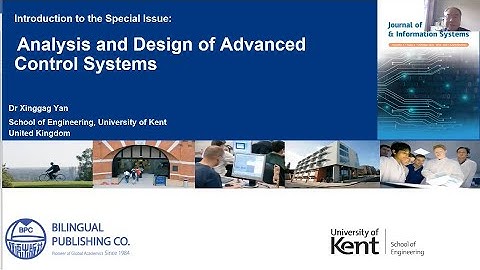Analysis and Design of Advanced Control Systems | Special Issue: Video Broadcasting by Xinggang Yan