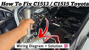How To Fix C1513 / C1515 In Toyota Corolla || Torque Sensor Calibration