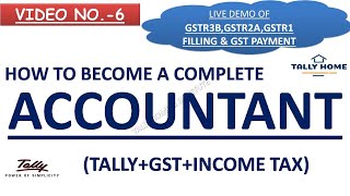 V -6 | SIMPLE WAY TO LEARN ALL ABOUT GST | HOW TO FILE GST RETURN (GSTR1 & GSTR3B | HOW TO LEARN GST