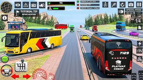 Dangerous bus driving / bus racing video / bus simulator ultimate gameplay / world bus driving sim