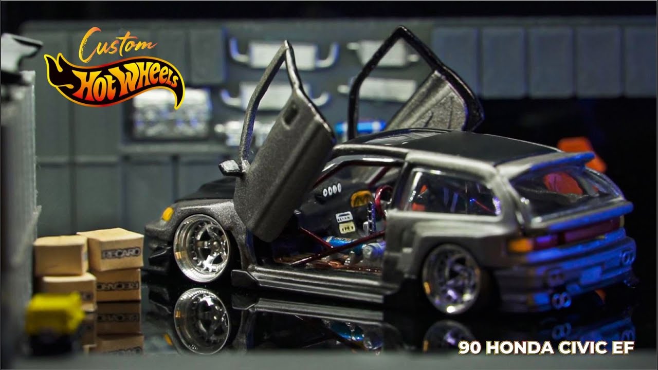 HOT WHEELS CUSTOM HONDA CIVIC EF - YouTube