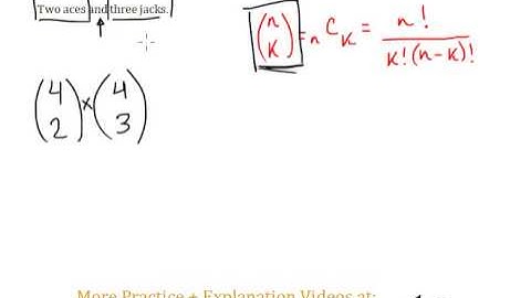 Combination (Combinatorics & Probability) Cards Word Problem #1
