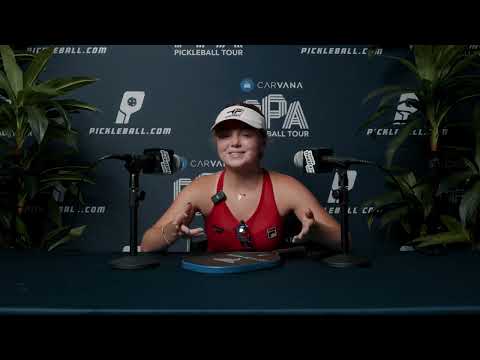 Anna Leigh Water - Women's Singles Semi Winner - Post Match Interview